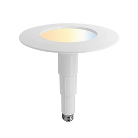 Jolux 1 Pack 5CCT Retrofit LED Recessed Lighting 6 Inch,Selectable 2700K/3000K/3500K/4000K/5000K,12W=60W,800Lumen,Dimmable Led Can Lights,Simple Installation Adjustable Retrofit Downlight,Bevel Trim