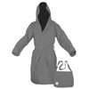 tex family Poddy Microfibre Technical Bathrobe, gray