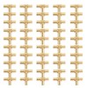 TenkeAuto 50 Pack 3/4" Tee PEX Fittings Brass Crimp for