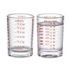 GLASKEY - 2 Pack Shot Glass Measuring Cup Set 3