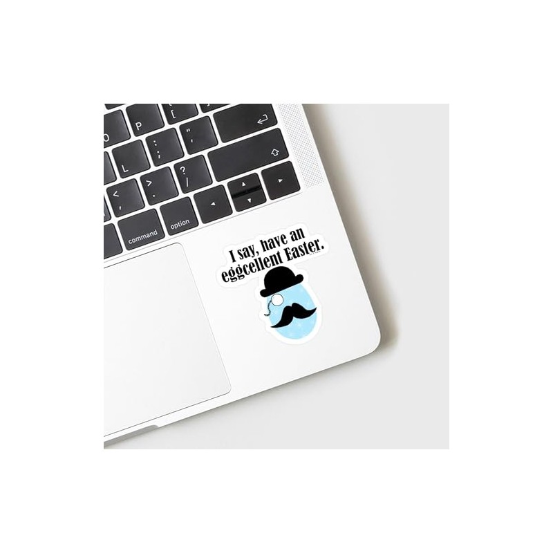 CafePress Eggcellent Easter Small Die Cut Sticker, 3"x4" Matte Finish