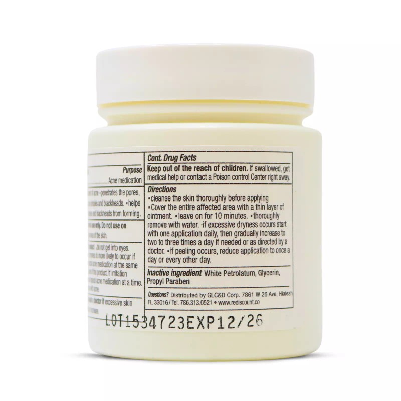 One by Arymar Sulfur Ointment 2 oz 9% for Acne