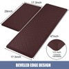 WEZVIX Cushioned Kitchen Mat 2 PCS, Anti Fatigue Kitchen Rugs,