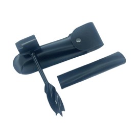 TENOL Hand Auger Wrench Wood Drill Bushcraft Tools Mens Gifts for Christmas Manual Hole Maker Wood Auger Drill Bit for Backpacking, Black Cover