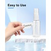 UCEC Clear Plastic Bottles for Essential Oils, 1oz/30ml Empty Small