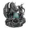 Mother Dragon With Baby Wyrmlings Guarding LED Crystal Egg Night