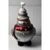 Anna's linens New Christmas Holiday Soap/Lotion dispense Snowman silver with