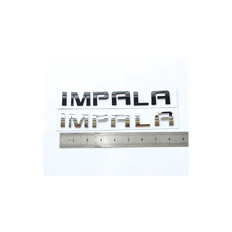 1x OEM Chrome Impala Nameplate Letters Emblem Badge Glossy 3D