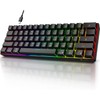 KOORUI 60% Gaming Keyboards, 61 Keys Wired Ultra-Compact Mechanical Keyboard
