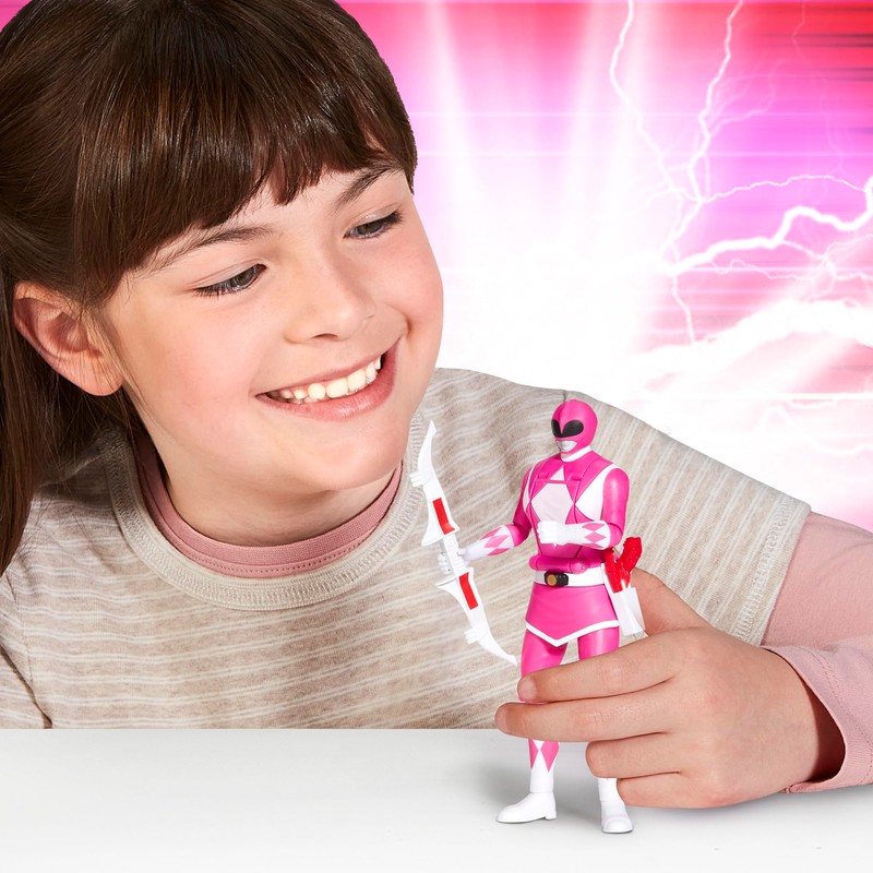 Power Rangers Mighty Morphin Auto-Morphin Pink Ranger Action Figure