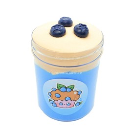 Blueberry Muffin Clay Cap Handmade Scented Butter Slime 4oz - Hoshimi Slimes