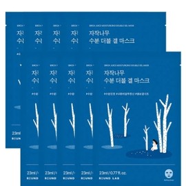 Moisture Double Adhesion Care Round Wrap Birch Moisture Double Gel Mask 10 sheets / 수분더블밀착케어 라운드랩 자작나무 수분 더블 겔 마스크 10매