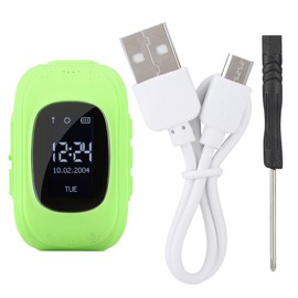 Q50 1.44in Kids Waterproof Smart Touch Screen Watch Positioning Watch Green