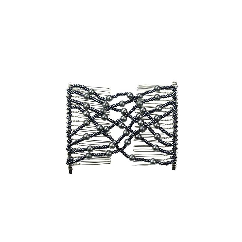 Magic Beads Double Women Stretchy Hair Combs Clips (60 -