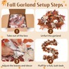 6 Ft Fall Garland with Lights, Thanksgiving Mantel Decor