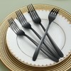 Kyraton Black Table Forks, Pack of 12, Stainless Steel Dinner