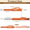 Hiboom 2 Pack Solid Carpenter Pencils with Pencil Cap and