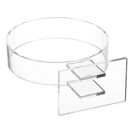 AOKWAWALIY 2 Pcs Acrylic Headband Display Stand Headwear Holders Hairband Organizers Single Hair Hoop Holder Fixing Tool Accessories for Women and Girls