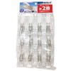 Nikko PC-12 Pole Clip, Reinforced Pole Clip, Clear, 12 Pieces,