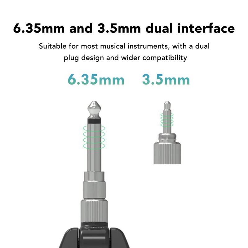 Guitar Transmitter Receiver Set 220 Degree Rotation Wireless Guitar System