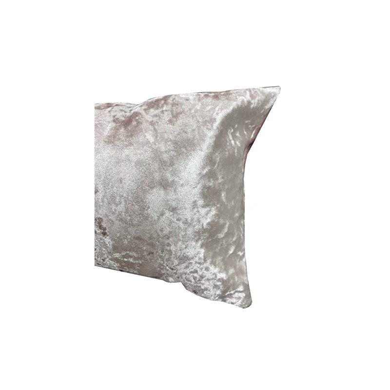 Classic Home Store Draught Excluder Pale Pink Crushed Velvet Door/Window
