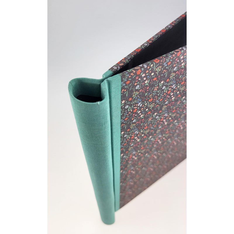 Klemmbinder Midnight Flowers Minze, A4