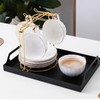 SJORHNUS Tea Cups Holder,Gold Metal Coffee Cup Tea Cups Rack,Foldable
