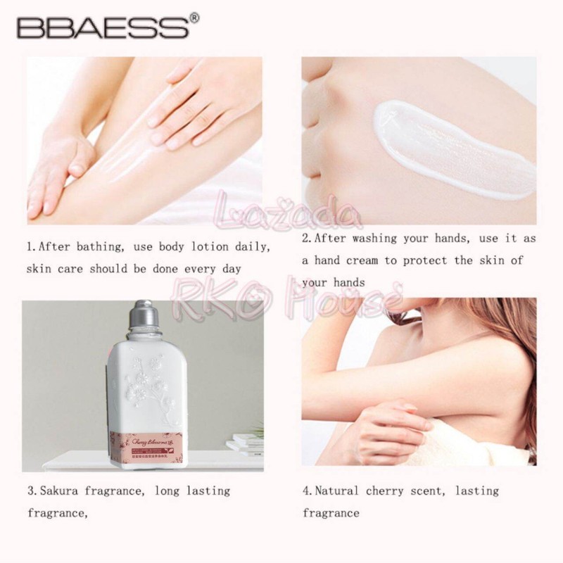 Cherry Blossom Shimmering Lotion 260ml Cherry Blossom Body Lotion Refreshing