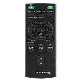 Sound Bar Remote Control for Sony, Replacement RM-ANU192 Remote Control for Sony Sound Bar SACT60BT SS-WCT60 SSWCT60 HT-CT60BT HTCT60BT SA-CT60BT HTCT60 HT-CT60 HTCT60BT HT-CT60BT SACT60 SA-CT60