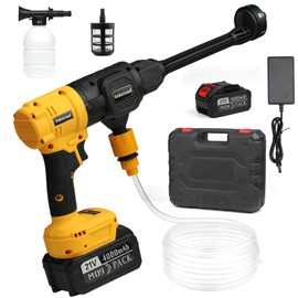 Cordless Pressure Washer for Makita 18V Battery, 1200 PSI Brushless Portable Power Washer Kit with Rechargeable 4.0Ah Battery & 6-in-1 Nozzle, High-Pressure Power Cleaner for Car/Fence/Floor/Patio