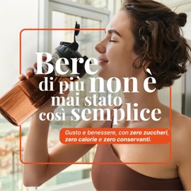 L'Angelica, Waterstick, Gusto Mandarino e Arancia, Ventre Piatto, Con Vitamine e Minerali, Contro Stanchezza e Affaticamento, Zero Zuccheri & Zero Calorie, Senza Conservanti, 1 Astucci da 12 Stick