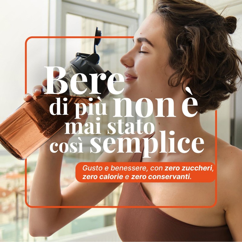 L'Angelica, Waterstick, Gusto Mandarino e Arancia, Ventre Piatto, Con Vitamine