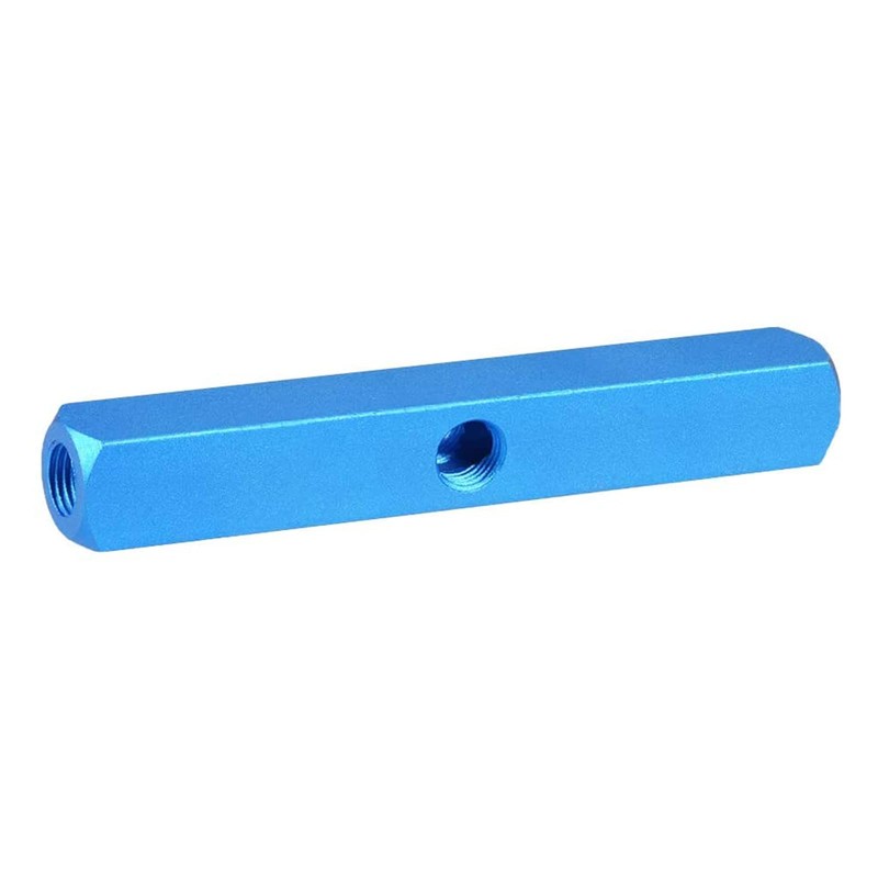 5 Way 8 Port Manifold Block Splitter,1/4" Pneumatic Air Hose
