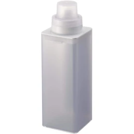 Yamazaki 4854 Magnetic Refillable Laundry Bottle, Mist White, Approx. 2.8 x 2.8 x 8.7 inches (7 x 7.2 x 22 cm), Mist Measuring Cap, Easy Refill, 16.9 fl oz (500 ml)