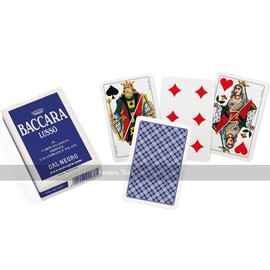 Dal Negro Baccarat Playing Cards (No indexes, Blue back) - 6 Decks
