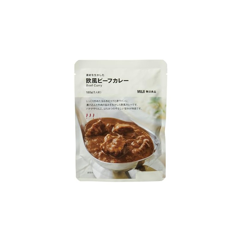 MUJI 83768447 European Beef Curry, 6.3 oz (180 g) (1