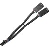 LUORNG RGB Lighting Extension Cable 3.39in 1 to 2 Splitter
