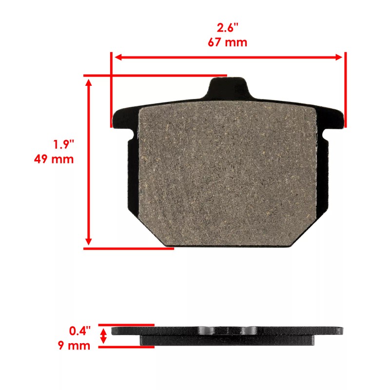 Caltric Brake Pads for Honda GL1000 Goldwing Limited 1976 Front