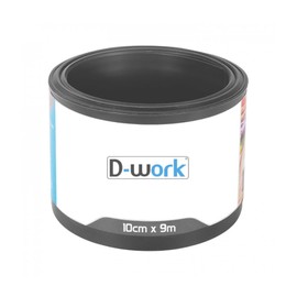 Garden Edging Flexible Smooth Anthracite Grey Height 10cm x Length 9m Made from PVC and UV Protection (Thickness 1mm) D-Work