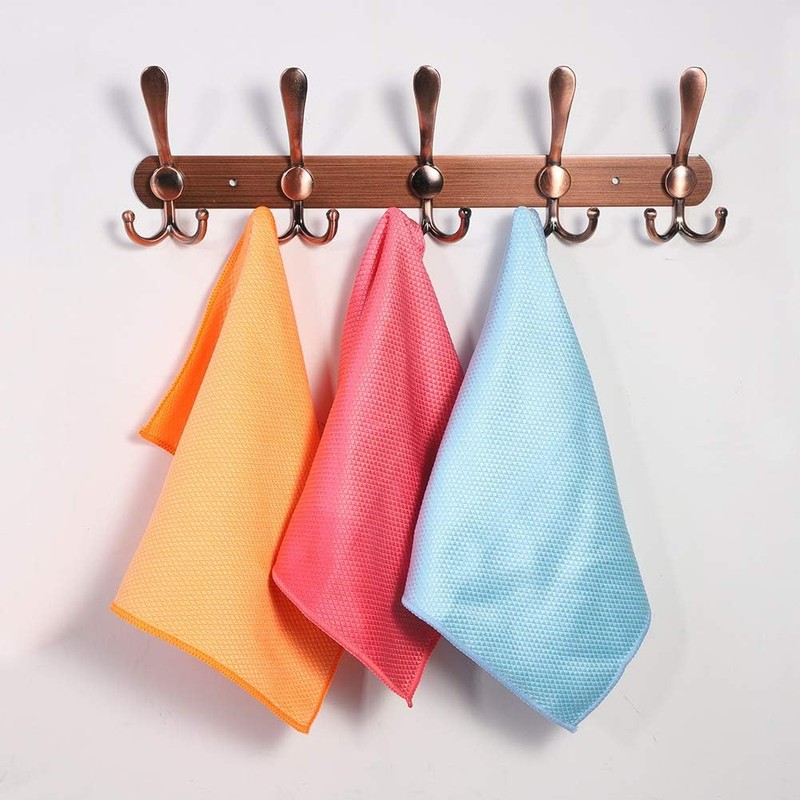 saerryor Microfiber Cleaning Cloth,8 Pack Fish Scale Reusable Absorbent Polishing