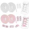FINEASY 2 Pairs No Tie Shoe Laces 110cm Elastic Laces
