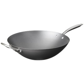 Nordic Ware Asian Spun Wok, 14", Metallic