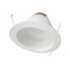 NICOR Lighting 6 inch White Airtight Recessed Cone Baffle Trim,