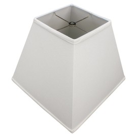 FenchelShades.com 7" Top Dimension x 14" Bottom Dimension 12" Slant Height Fabric Square Lampshade Spider Attachment (Cream)
