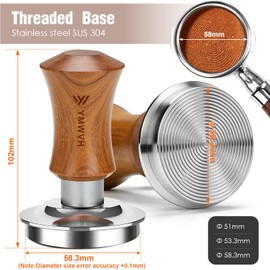 YMWVH Coffee Tamper 58.3mm Espresso Tampers