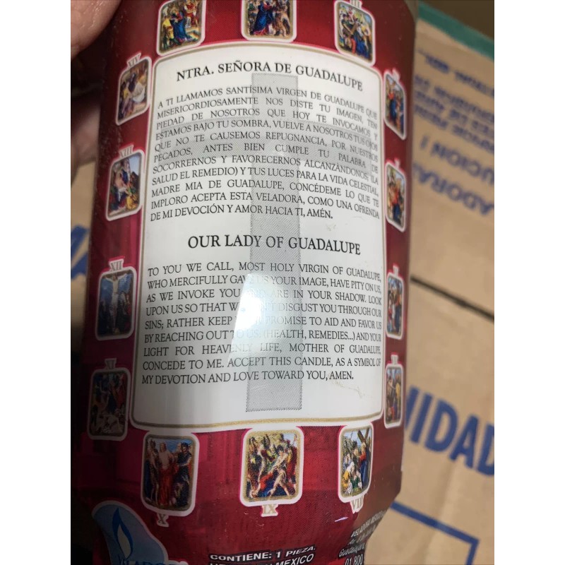 Veladora Mexico Michelada La Luza De Tu Fe Candle 6”