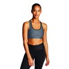 Champion Women's Absolute Sports Bra with SmoothTec Band, Gray Heather/Black,