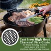 SUMTree Round Cast Iron Cooking Grate, Round Hole Grate, Black,