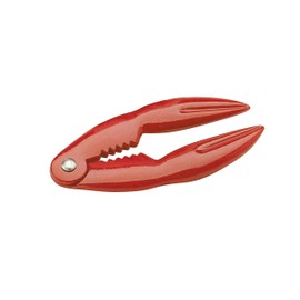KitchenCraft Crab Claw and Lobster Cracker, Durable Metal Build, Robust and Versatile, 14 x 7cm, Red
