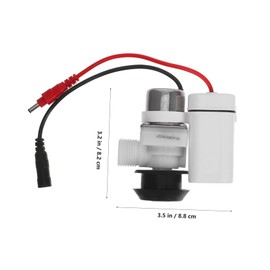 Operitacx Intelligent Sensor Flush Valve Wall Mounted Automatic Urinal Flusher Low Power Consumption for Bathroom Commercial Residential Use with Abs Valve Dc Kit Panel